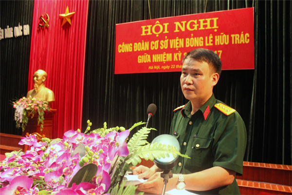 Hội nghị Công đoàn cơ sở Viện Bỏng Lê Hữu Trác giữa nhiệm kỳ 2012 - 2017